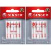 imageSINGER Universal Embroidery Sewing Machine Needles 8012 5Count8011 Pack of 2