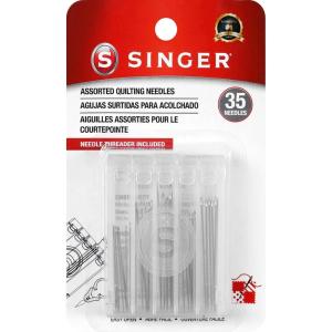 imageSINGER Assorted Quilting Needles in Compact with Needle Threader 35 Count