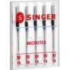 image:imageSINGER 04708 Assorted Universal Microtex Sewing Machine Needles Sizes 608 7009 8011 5Count9014