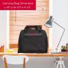 image:imageSINGER  Machine Carrying Case Black Spacious Case Fits Most Standard Sewing Machines and Sergers FullyPadded Interior Durable Canvas Exterior Easy Zip Large Front Pocket Easy TransportBlack