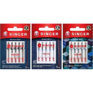 image:imageSINGER Assorted Quilting Sewing Machine Needles in Sizes 6008 7010 8012 9014  Microtex Needles Quilting Needles and Stretch Needles 15 pc Set