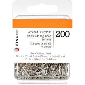 image:imageSINGER 00302 Safety Pins Value Pack Assorted Sizes 200Count