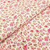image:imageSinger Print Fabric 100 Cotton Yellow and Green Butterfly Cut by The YardSmall Pink Flowers on White