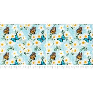 image:imageSinger Print Fabric 100 Cotton Yellow and Green Butterfly Cut by The YardBlue and Orange Butterfly