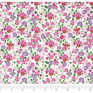 image:imageSinger Print Fabric 100 Cotton Yellow and Green Butterfly Cut by The YardPacked Pink Flowers