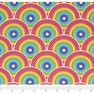 image:imageSinger Print Fabric 100 Cotton Yellow and Green Butterfly Cut by The YardRainbow Circles