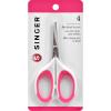 image:imageSINGER 07190 4Inch Craft Scissors with Pink and White Comfort Grip 