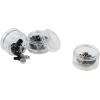 image:imageSINGER 07400 Fastener VarietyPack in Stackable Screw Top Container  48 Hook amp Eyes 24 SewOn Snaps 6 Hook amp Bars  Black