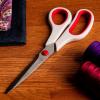 image:imageSINGER 812Inch Fabric Scissors with Comfort Grip Red amp White 12Pack812 Inches 1Pack