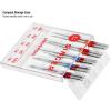 image:imageSINGER Regular Point Sewing Machine Needle 5 Count Sizes 8012 9014 10016Set of 20  Size 8012 8  9014 8  10016 4