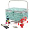 image:imageSINGER 07230 Sewing Basket with Sewing Kit Needles Thread Pins Scissors and Notions FlorenceBoho Fan