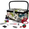 image:imageSINGER 07230 Sewing Basket with Sewing Kit Needles Thread Pins Scissors and Notions FlorenceVintage