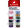 image:imageSINGER 21495 Class 15 Threaded Bobbins Transparent Assorted Colors 12CountTransparent