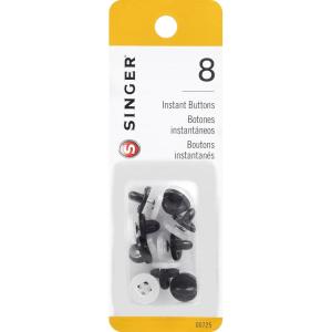 image:imageSINGER 00725 NoSew Instant Button Replacements 8Count White