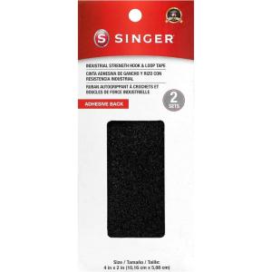 image:imageSINGER 00834 Adhesive Back Industrial Strength Hook amp Loop Tape 4Inch by 2Inch 2Count Black