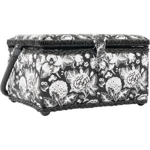 image:imageSINGER 07230 Sewing Basket with Sewing Kit Needles Thread Pins Scissors and Notions FlorenceFloral
