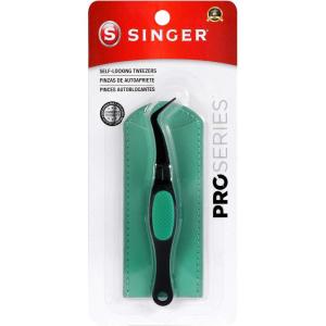 image:imageSINGER 50024 ProSeries SelfLocking Tweezer with Storage Sleeve Pink