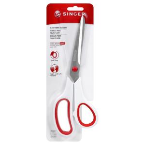 image:imageSINGER 812Inch Fabric Scissors with Comfort Grip Red amp White 12Pack812 Inches 1Pack