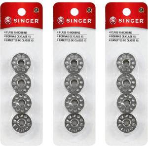 image:imageSINGER Bobbins Class 15 Metal Bobbins  Replacement Bobbins for Sewing Machine Sewing Machine Bobbins Sewing Machine Accessories 12ct3pack