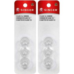 image:imageSINGER Class 15J Transparent Plastic Bobbins  Replacement Bobbins for Sewing Machine Bobbins Sewing Machine Sewing Machine Bobbins Sewing Machine Accessories 3ct1 Count Pack of 2