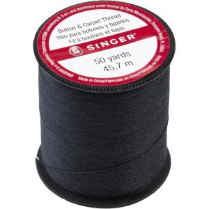 image:imageSinger 67110 Button amp Carpet Sewing Thread 50Yards Black 380 x 150 x 250 inchesBlack