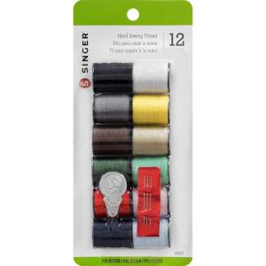 image:imageSinger Polyester Hand Sewing Thread Assorted Colors 12 Count 3Pack1Pack