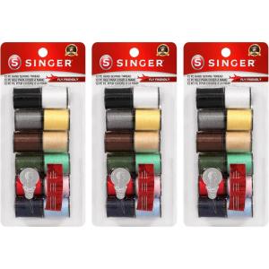 image:imageSinger Polyester Hand Sewing Thread Assorted Colors 12 Count 3Pack3Pack