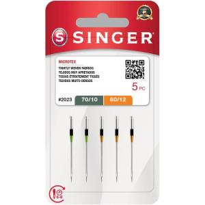 image:imageSINGER Microtex Sewing Machine Needles  Size 7010 8012 5 Pack