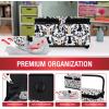 image:imageSINGER Sewing Basket with Sewing Kit Needles Thread Scissors and Notions WhiteWhite