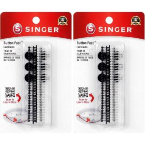 image:imageSinger Button Fast QuickFix Button Replacement Tool with 60 Fasteners and 12 Buttons 01933120 Fasteners  12 Buttons Pack of 2