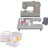 image:imageSINGER 4452 Heavy Duty Sewing Machine Bundle with Extension Table amp Bobbin Winder  110 Stitches Strong Motor LED Light 1Step Buttonhole Class 1515J Compatible